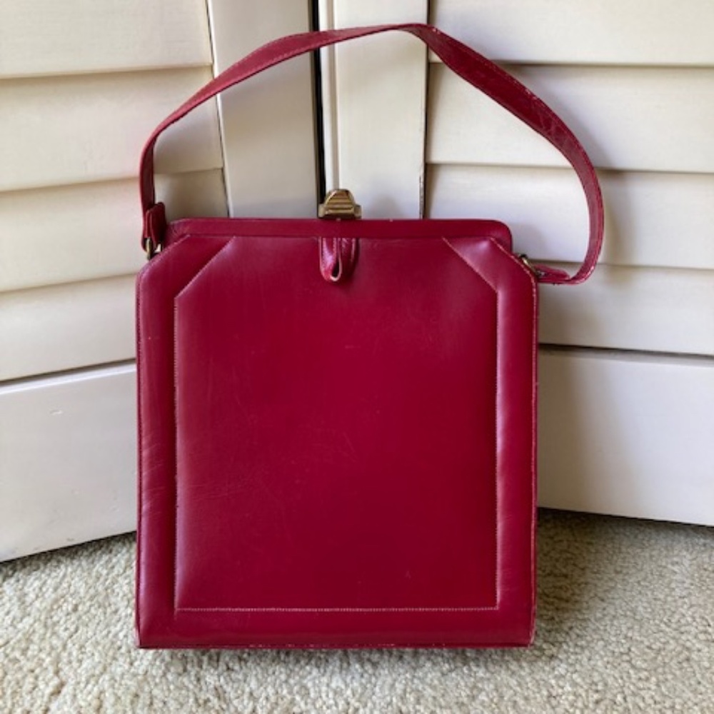 1950's Mam'selle Original New York Leather Purse - Picture 1 of 14
